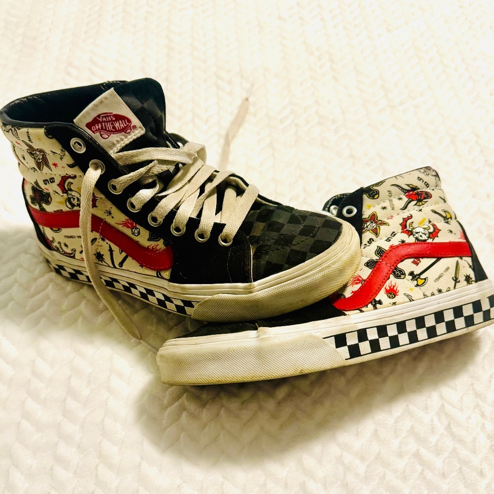 Stranger Things custom vans sneakers